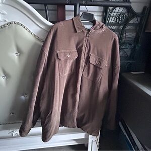 Men's Brown corduroy jacket 100 cotton